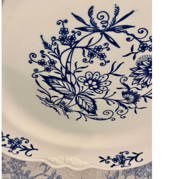 Vintage Dinner Plate Dresden Imperial Blue Dinnerware Homer Laughlin China - Picture 1 of 6